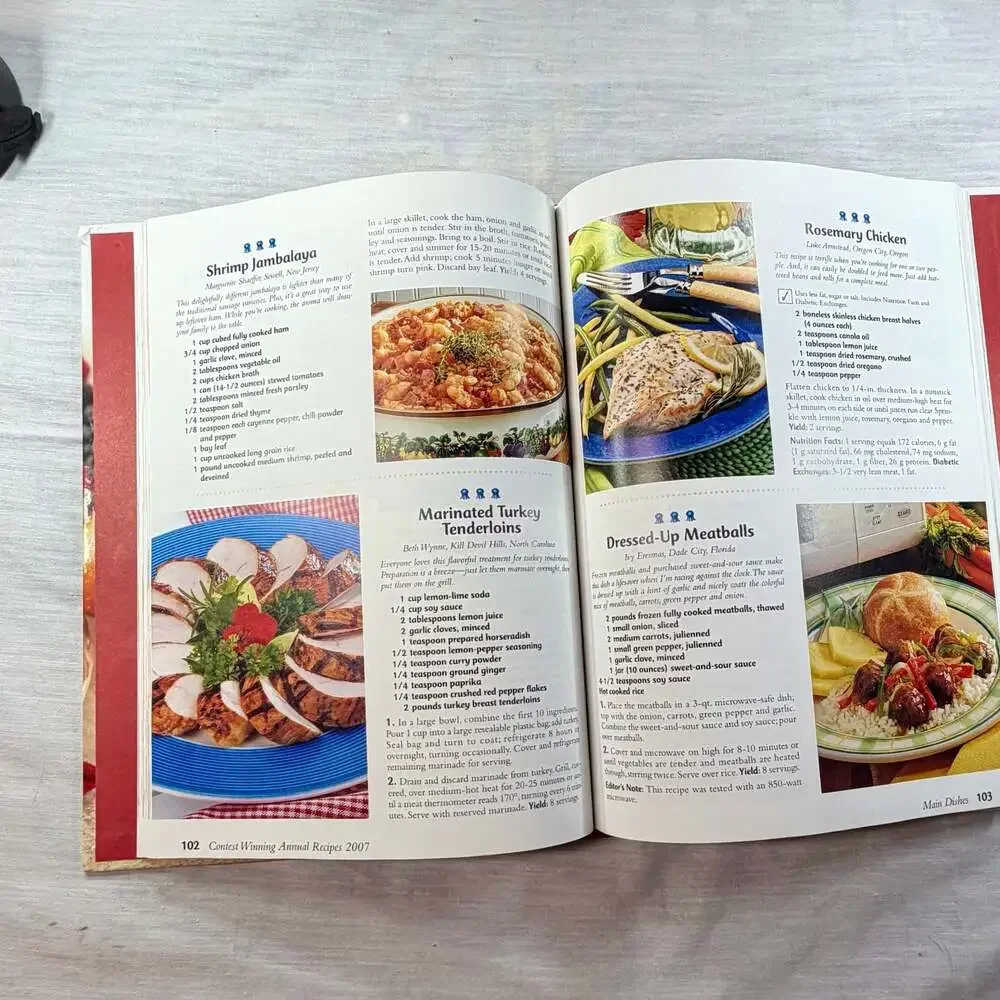 Taste of Home's Contest Winning Annual Recipes 2007 Hardcover Cookbook